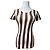 Camicia a righe vintage Fendi Roma bianca e marrone 36/S Bianco