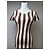 Camicia a righe vintage Fendi Roma bianca e marrone 36/S Bianco - vista 10