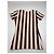 Camicia a righe vintage Fendi Roma bianca e marrone 36/S Bianco - vista 12