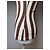 Camicia a righe vintage Fendi Roma bianca e marrone 36/S Bianco - vista 8