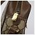 GUCCI GG Supreme Web Borsa Sherry Linea PVC Beige Oro Rosso 56 02 087 Auth EC527 D'oro - vista 10