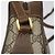 GUCCI GG Supreme Web Borsa Sherry Linea PVC Beige Oro Rosso 56 02 087 Auth EC527 D'oro - vista 17