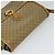 Céline Borsa a spalla in tela Macadam CELINE PVC marrone oro Auth BA513 D'oro - vista 6