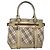 Burberry Nova Check Tote Bag aus Canvas Beige Gold Auth EC868 Golden