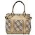Burberry Nova Check Tote Bag aus Canvas Beige Gold Auth EC868 Golden - Ansicht 2