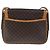 Céline Borsa a spalla in tela Macadam CELINE in pelle PVC marrone oro Auth 102371 D'oro - vista 3