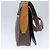 Céline Borsa a spalla in tela Macadam CELINE in pelle PVC marrone oro Auth 102371 D'oro - vista 4