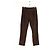 Maison Ullens Pantalones slim de ante marrón Castaño - vista 3