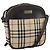 Borsa a spalla Burberry Nova Check in tela beige Auth th5516