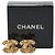 Gemelli Chanel Matelassé Coco Mark placcati in oro D'oro - vista 5