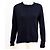 Whistles Weicher Strickpullover aus Merinowolle und Baumwolle mit seitlichem Reißverschluss in Marineblau, Größe M - Ansicht 5