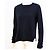 Whistles Weicher Strickpullover aus Merinowolle und Baumwolle mit seitlichem Reißverschluss in Marineblau, Größe M - Ansicht 7