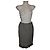 Falda midi Emanuel Ungaro de lana negro blanco
