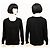 Autre Marque Adagio Seiden- und Kaschmirpullover in Schwarz Größe L XL - Ansicht 2