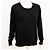 Autre Marque Adagio Seiden- und Kaschmirpullover in Schwarz Größe L XL - Ansicht 5