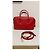 Borsa a mano Prada in pelle rossa Rosso - vista 14