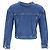 Chaqueta corta abotonada Balenciaga en denim de algodón azul Azul claro - vista 3
