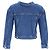 Chaqueta corta abotonada Balenciaga en denim de algodón azul Azul claro - vista 8