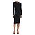 Autre Marque Schwarzes Crepe-Midi-Kleid - Größe UK 8
