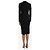 Autre Marque Schwarzes Crepe-Midi-Kleid - Größe UK 8 - Ansicht 2