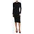 Autre Marque Schwarzes Crepe-Midi-Kleid - Größe UK 8 - Ansicht 3