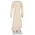 Vestido midi de lana crema de manga larga de Jil Sander Blanco Crudo - vista 6
