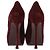 Décolleté a piattaforma Tribtoo di Saint Laurent in suede bordeaux Rosso Bordò - vista 5
