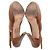 Stuart Weitzman Décolleté Slingback con Piattaforma in Pelle Marrone - vista 6