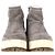Prada Winter Stiefeletten aus grauem Wildleder mit Shearling-Futter Weiß Roh - Ansicht 2