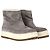 Prada Winter Stiefeletten aus grauem Wildleder mit Shearling-Futter Weiß Roh - Ansicht 4