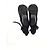 Stivaletti con zip Acne Studios in pelo di pony nero - vista 12