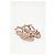 Valentino Garavani Sandali piatti Valentino Rockstud in gomma beige - vista 12