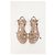 Valentino Garavani Sandali piatti Valentino Rockstud in gomma beige - vista 13