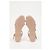 Valentino Garavani Sandali piatti Valentino Rockstud in gomma beige - vista 14