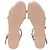 Valentino Garavani Sandali piatti Valentino Rockstud in gomma beige - vista 6