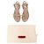 Valentino Garavani Sandali piatti Valentino Rockstud in gomma beige - vista 8