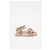 Valentino Garavani Sandali piatti Valentino Rockstud in gomma beige - vista 9