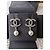 Chanel CC C22C Orecchini in Cristallo Perla SHW Pendenti Scatola Ricevuta Argento - vista 5