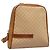 Céline CELINE Macadam Canvas Backpack PVC Leather Beige Auth BD1038