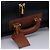 Autre Marque Borsa da viaggio Burberrys Boston in PVC blu navy e marrone Auth ti2922 - vista 8