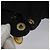 Borsa a Spalla Canage Christian Dior Nylon Nero Oro Auth yk17665 D'oro - vista 6