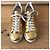 Sneaker LOUIS VUITTON T.EU 38.5 Leder Golden - Ansicht 3