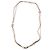 Chanel CC B21P Logo Collana in Pelle Rosa con Perle e Cristalli GHW