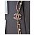 Chanel CC B21P Logo Collana in Pelle Rosa con Perle e Cristalli GHW - vista 16