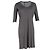 Vestido mini de cuello redondo Rick Owens en algodón gris