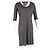 Vestido mini de cuello redondo Rick Owens en algodón gris - vista 4