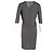 Vestido mini de cuello redondo Rick Owens en algodón gris - vista 6