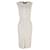 Alexander McQueen Patterned Knit Midi Dress in Ivory Wool White Cream  ref.2123219