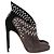 Stivaletti con tacco decorati Alaïa con ali in suede grigio e nero