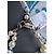 Chanel CC P19C La Pausa collana cintura logo a righe perla GHW scatola etichetta Blu - vista 16